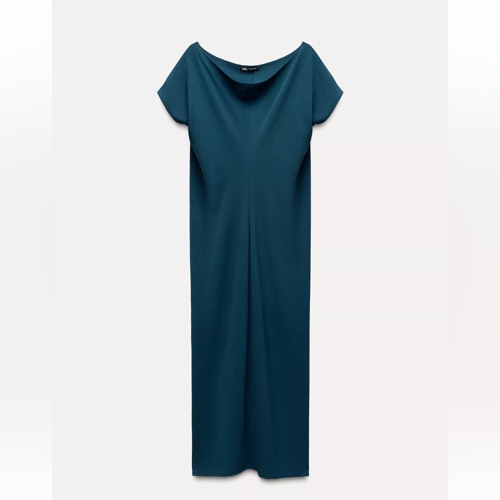 Zara Flowy Pleated Dress - Size S
